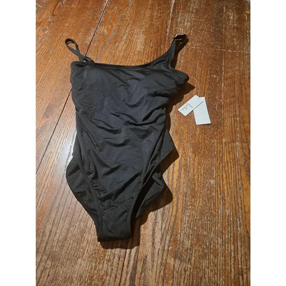 New Sz 8 Leilani Black Adjustable Strap Removable Swimsuit Bathing Suit Swimwear